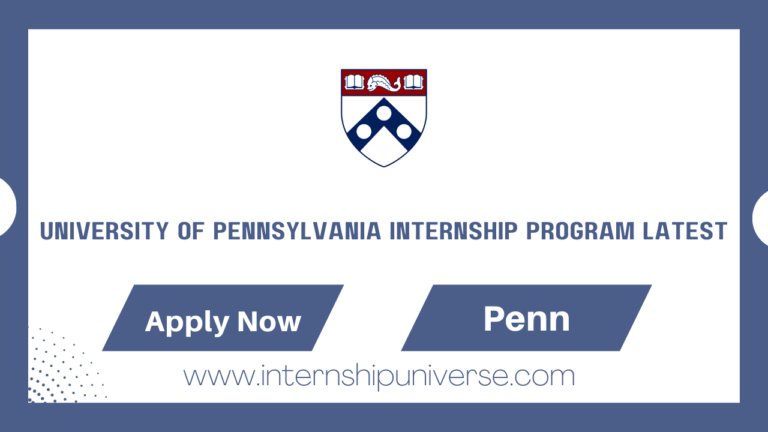 University Of Pennsylvania Internship Program