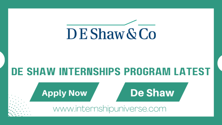 De Shaw Internships Program